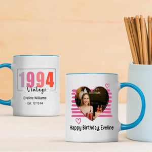 Happy Birthday Mug – Personalized Keepsake for 1994 Birthdays - 89Prints