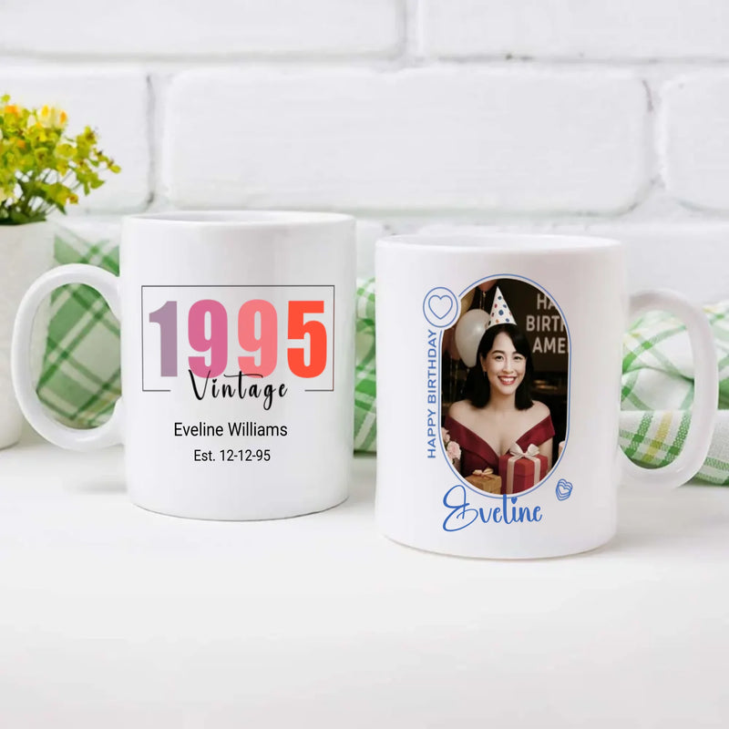 Happy Birthday Mug – Perfect Gift for 1995 Birth Year - 89Prints