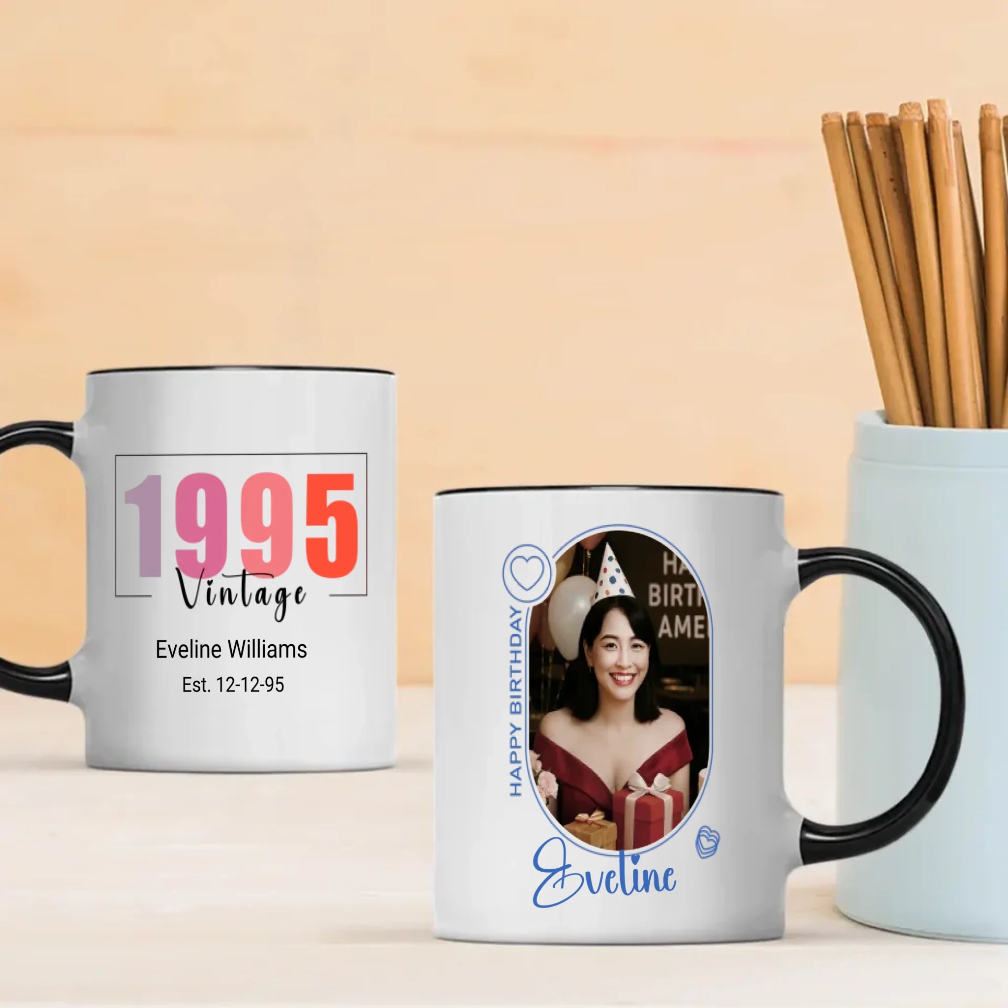 Happy Birthday Mug – Perfect Gift for 1995 Birth Year - 89Prints