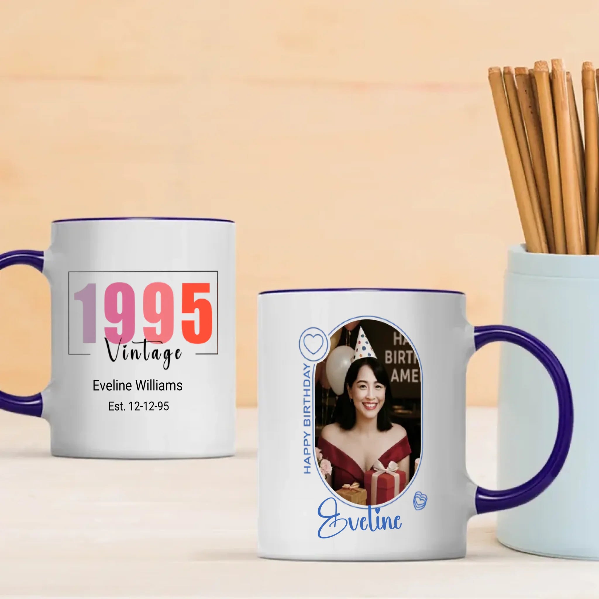Happy Birthday Mug – Perfect Gift for 1995 Birth Year - 89Prints