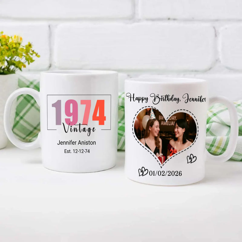 Born in 1974 Mug – Classic Vintage Birthday Gift for Him – 89Prints