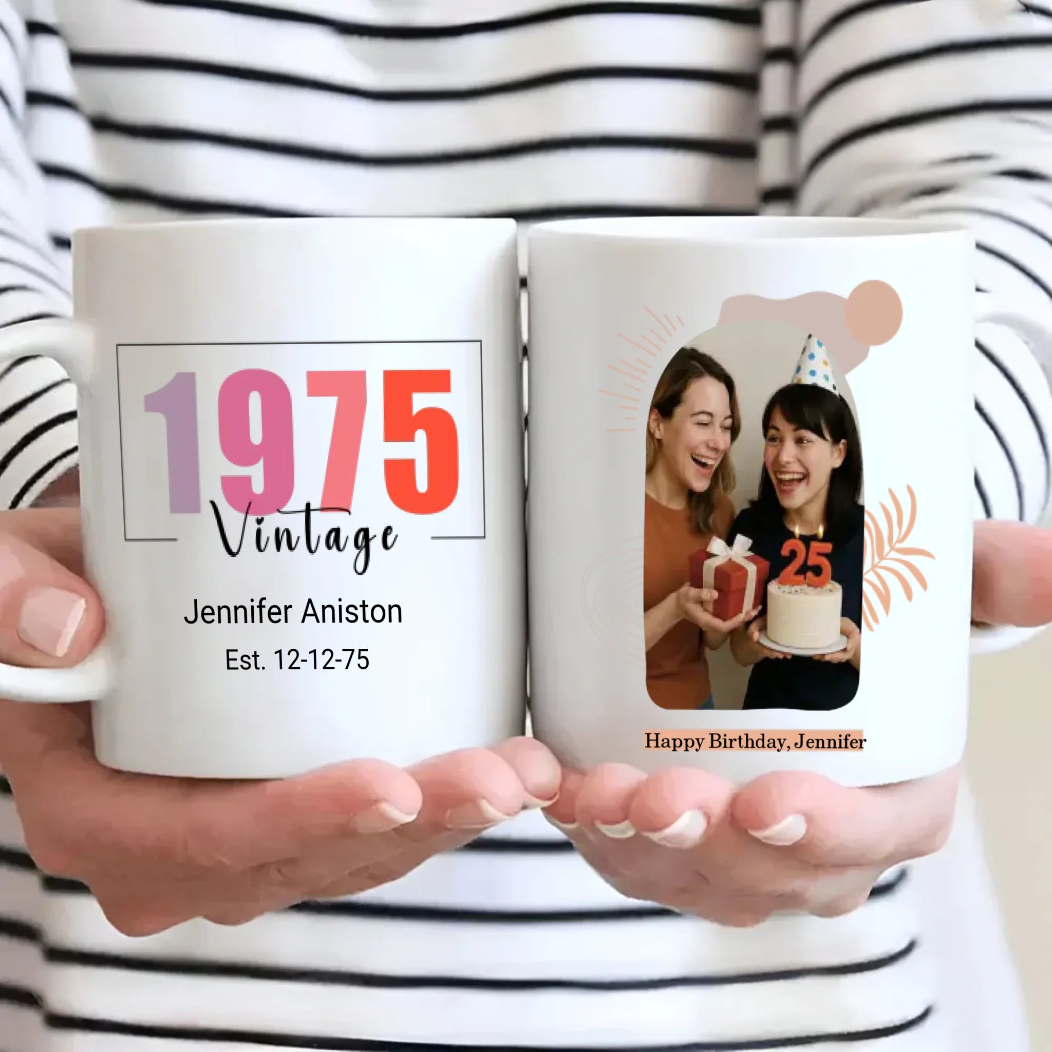Vintage 1975 Mug – Elegant Birth Year Birthday Gift – 89Prints