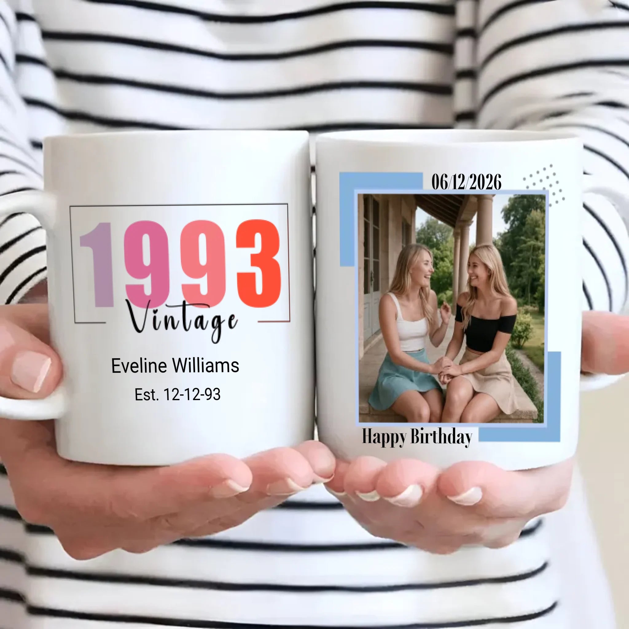Happy Birthday Mug – Fun & Custom Gift for 1993 Born - 89Prints
