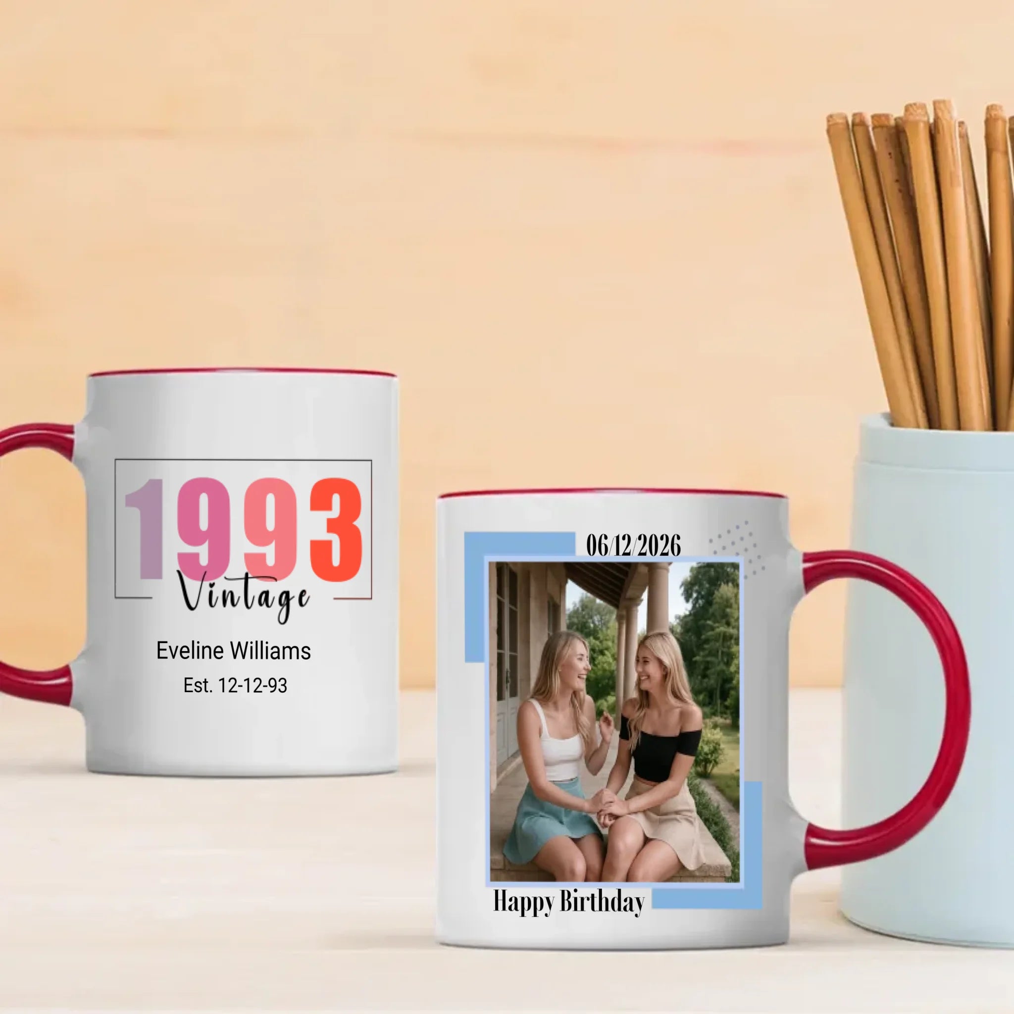 Happy Birthday Mug – Fun & Custom Gift for 1993 Born - 89Prints