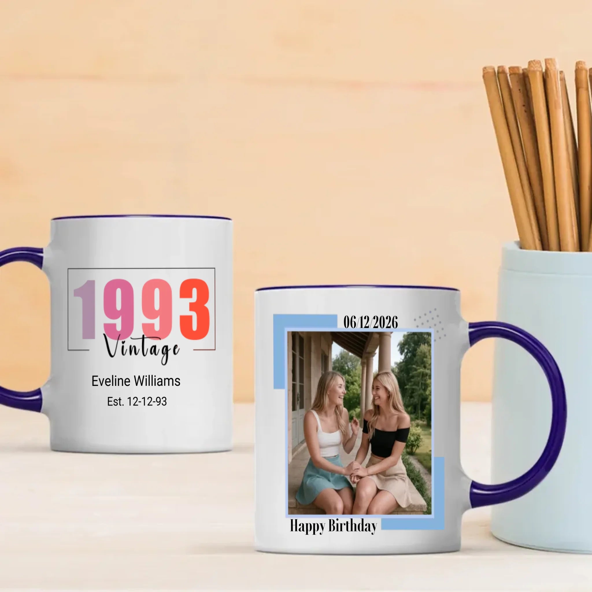 Happy Birthday Mug – Fun & Custom Gift for 1993 Born - 89Prints