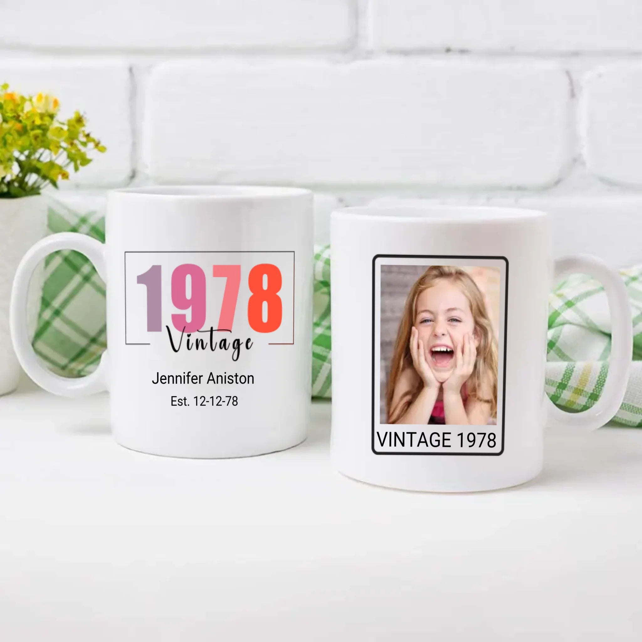 Vintage 1978 Birthday Mug – Custom Gift for Her – 89Prints