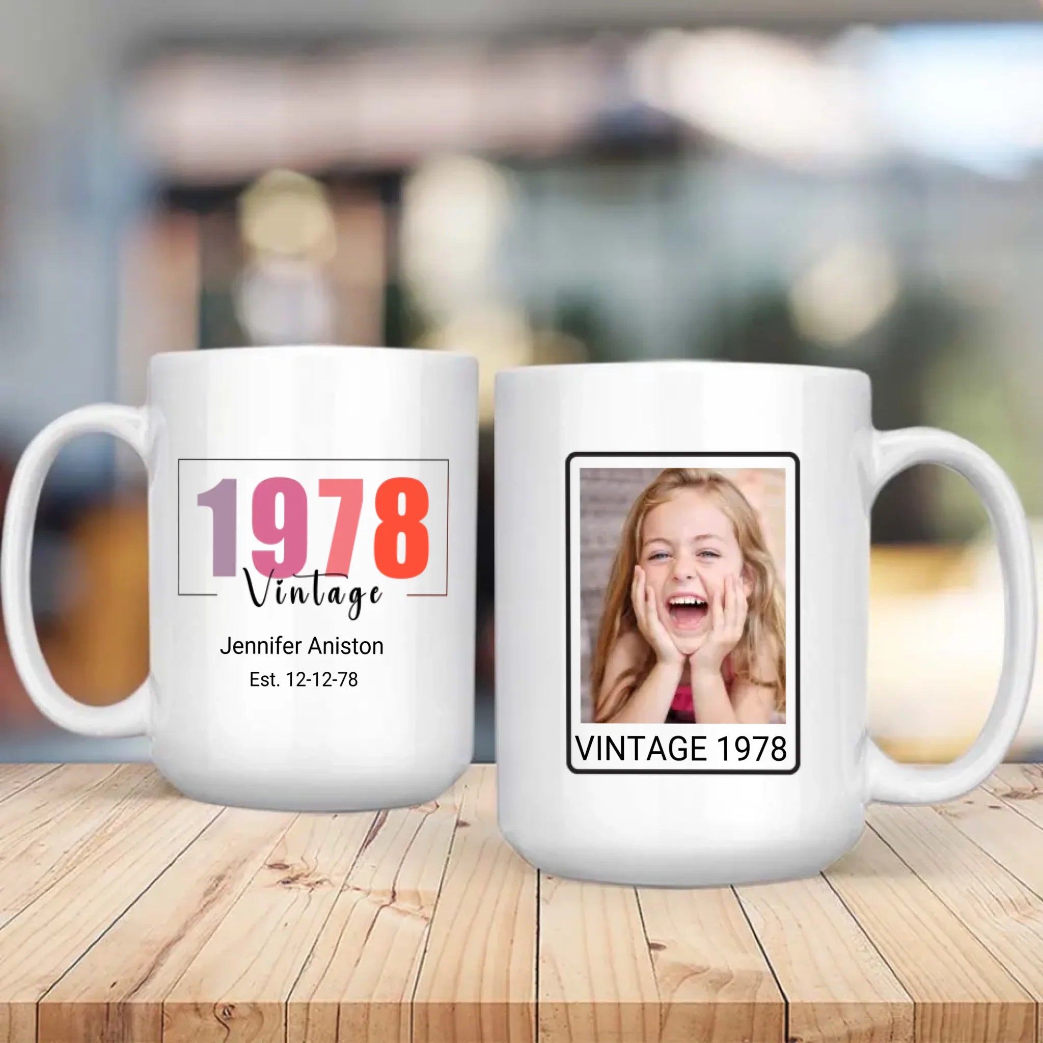 Vintage 1978 Birthday Mug – Custom Gift for Her – 89Prints