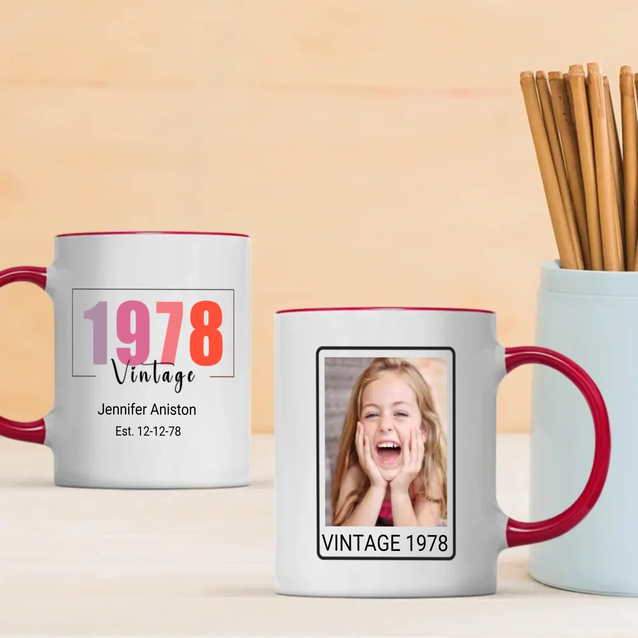 Vintage 1978 Birthday Mug – Custom Gift for Her – 89Prints