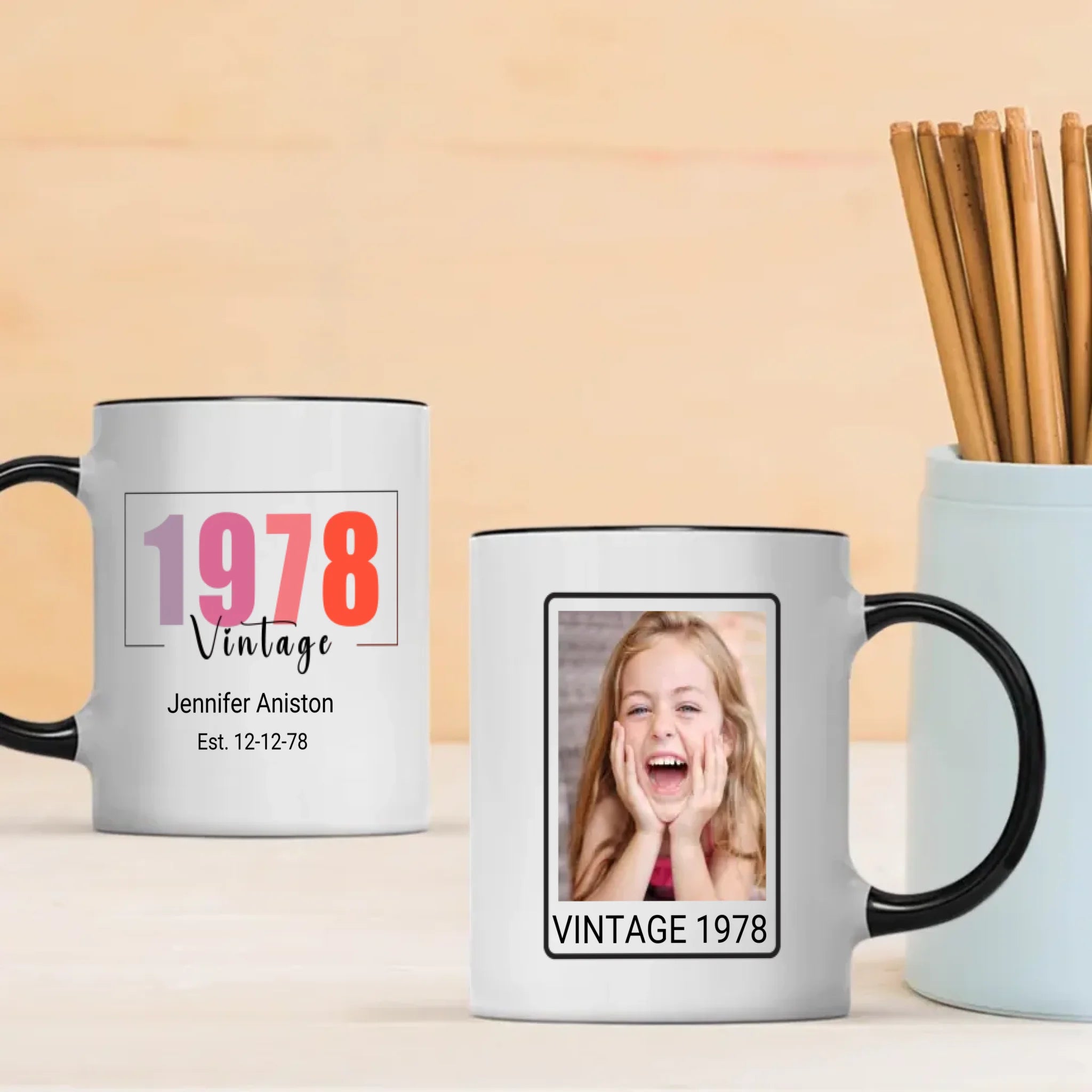 Vintage 1978 Birthday Mug – Custom Gift for Her – 89Prints