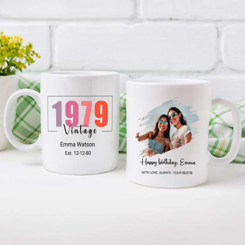 Born in 1979 Mug – Personalized Birthday Gift – 89Prints