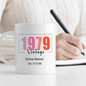 Born in 1979 Mug – Personalized Birthday Gift – 89Prints