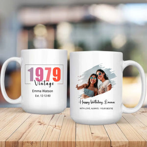 Born in 1979 Mug – Personalized Birthday Gift – 89Prints