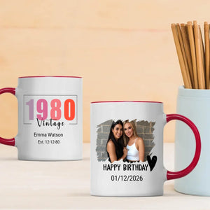 Classic 1980 Birthday Mug – Retro Gift for Him – 89Prints
