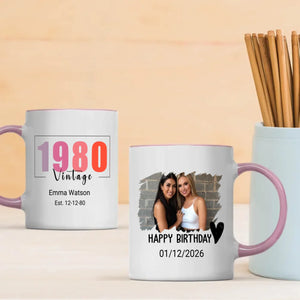 Classic 1980 Birthday Mug – Retro Gift for Him – 89Prints
