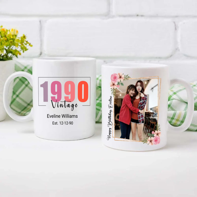 Happy Birthday Mug – Special Edition for 1990 Born - 89Prints