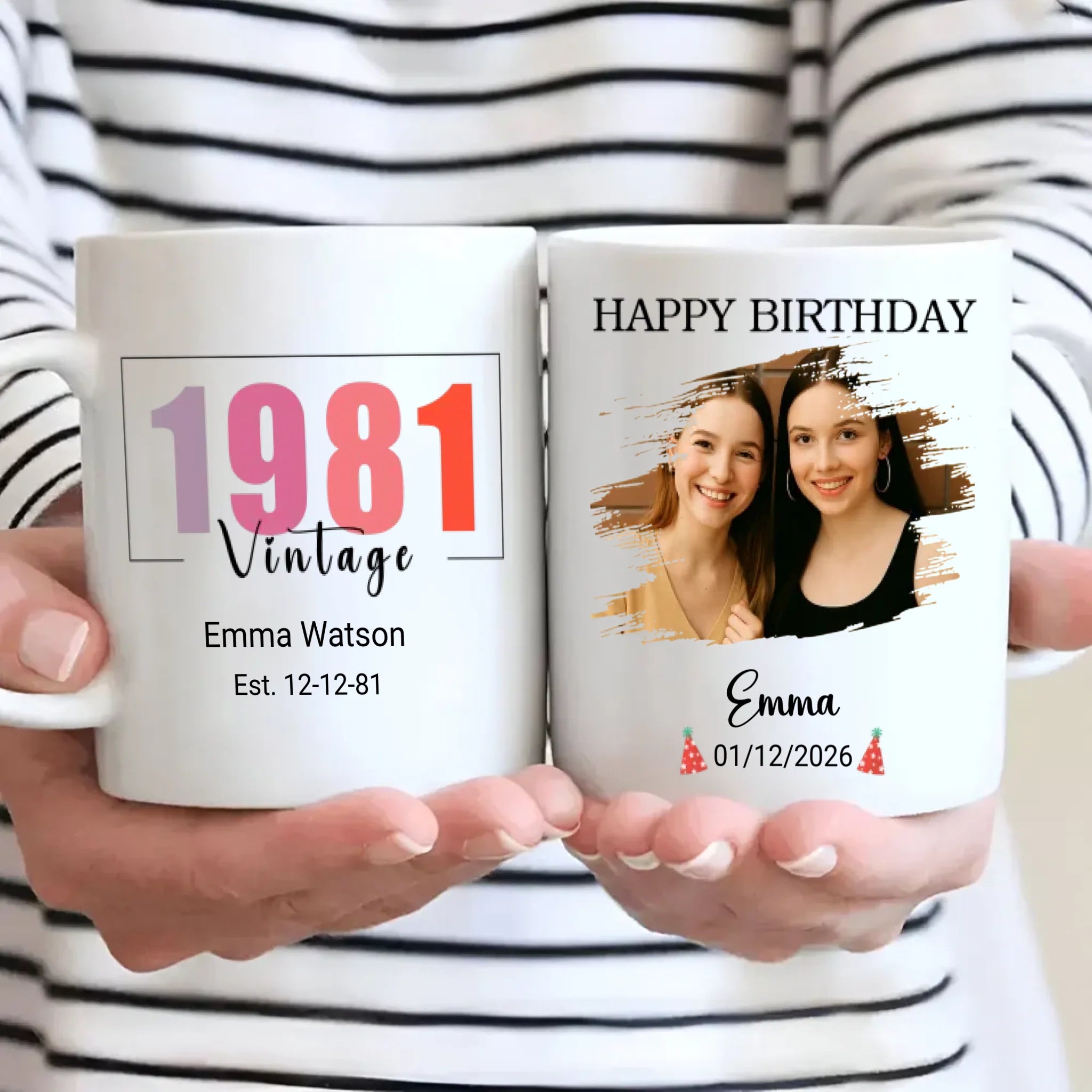 Vintage 1981 Mug – Personalized Birthday Gift for Her – 89Prints