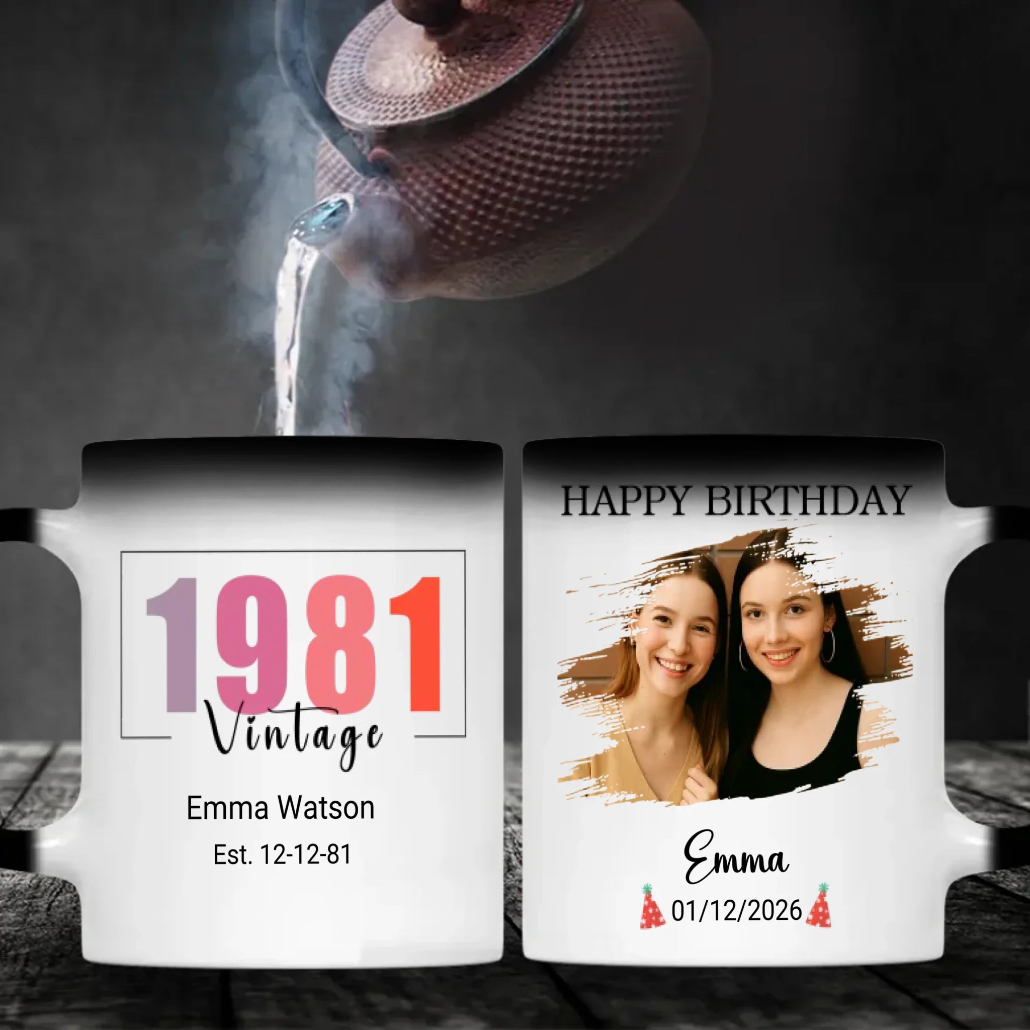 Vintage 1981 Mug – Personalized Birthday Gift for Her – 89Prints