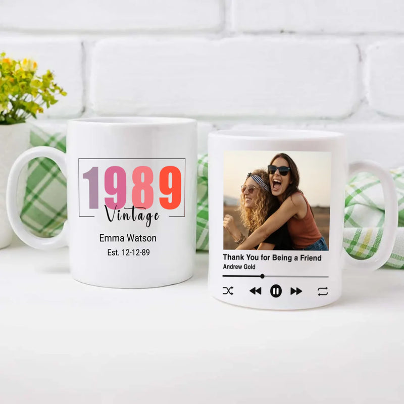 Vintage 1989 Mug – Birthday Gift Collectible – 89Prints