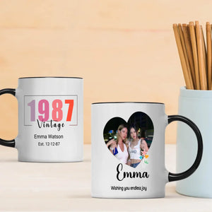 Born in 1987 Mug – Unique Birthday Keepsake – 89Prints