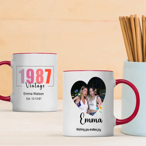 Born in 1987 Mug – Unique Birthday Keepsake – 89Prints
