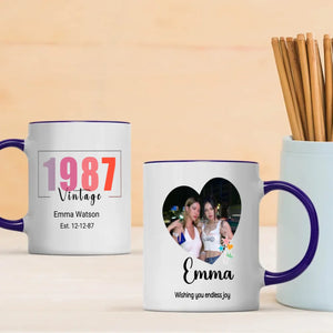 Born in 1987 Mug – Unique Birthday Keepsake – 89Prints