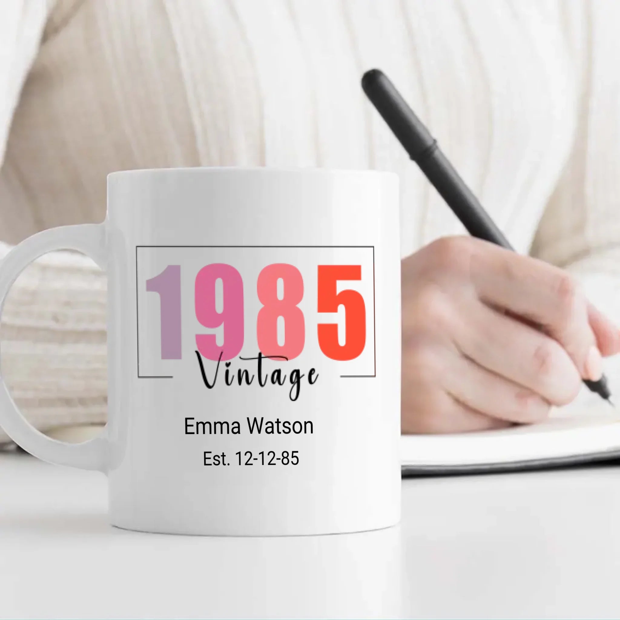 Classic Mug Born in 1985 – Vintage Birthday Gift – 89Prints