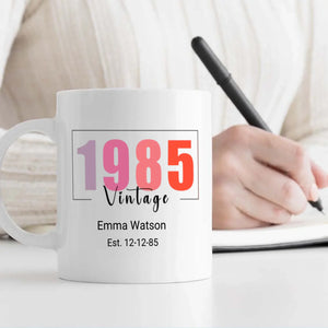 Classic Mug Born in 1985 – Vintage Birthday Gift – 89Prints