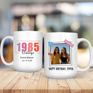 Classic Mug Born in 1985 – Vintage Birthday Gift – 89Prints