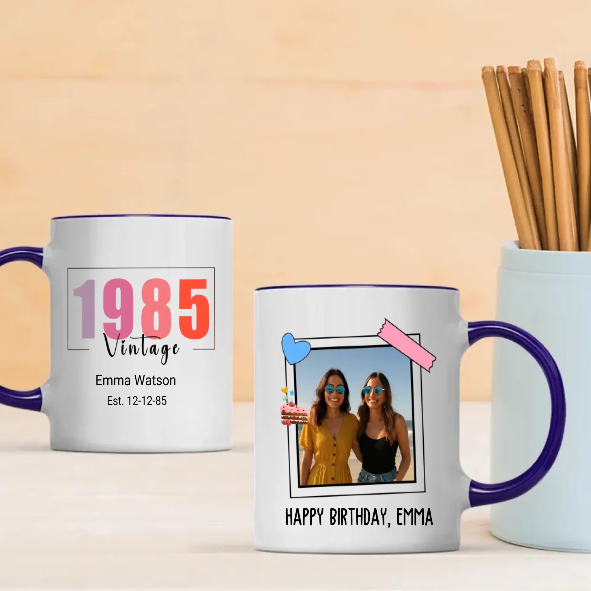 Classic Mug Born in 1985 – Vintage Birthday Gift – 89Prints