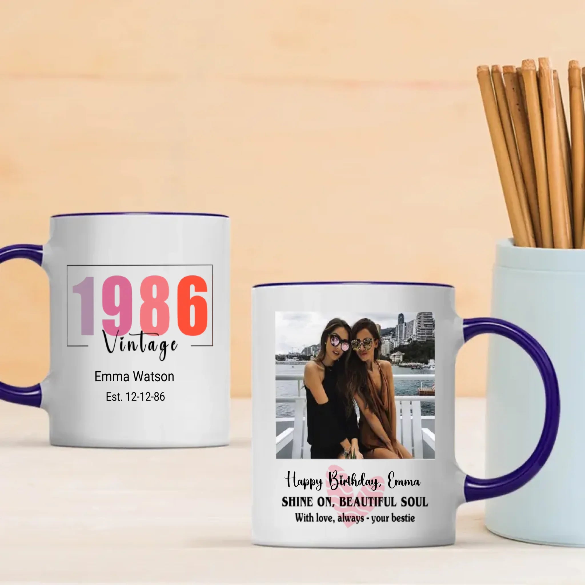 Retro Mug Since 1986 – Unique Birthday Edition – 89Prints