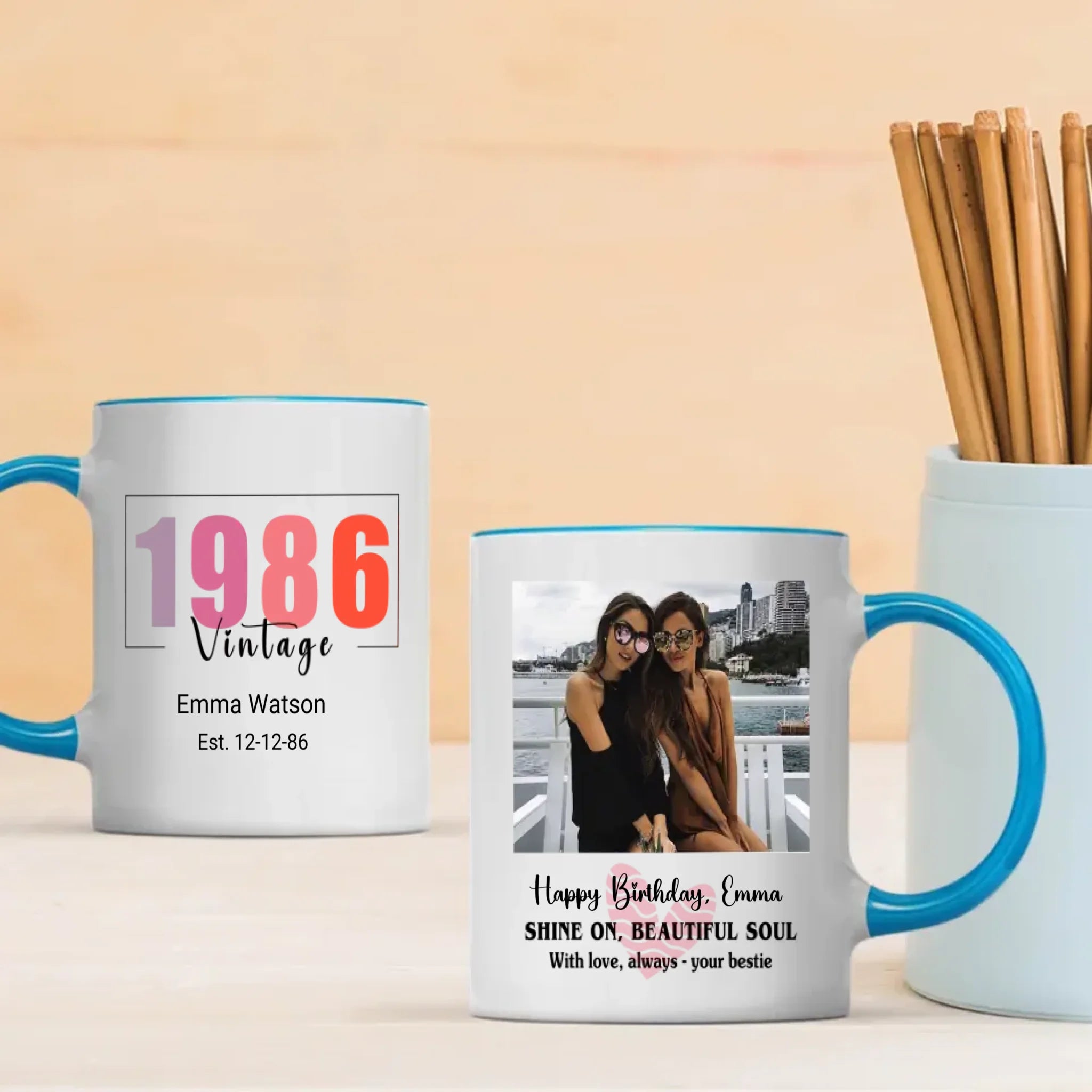 Retro Mug Since 1986 – Unique Birthday Edition – 89Prints