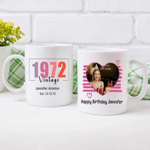 Vintage “Born in 1972” Mug – Personalized Retro Birthday Gift for All – 89Prints