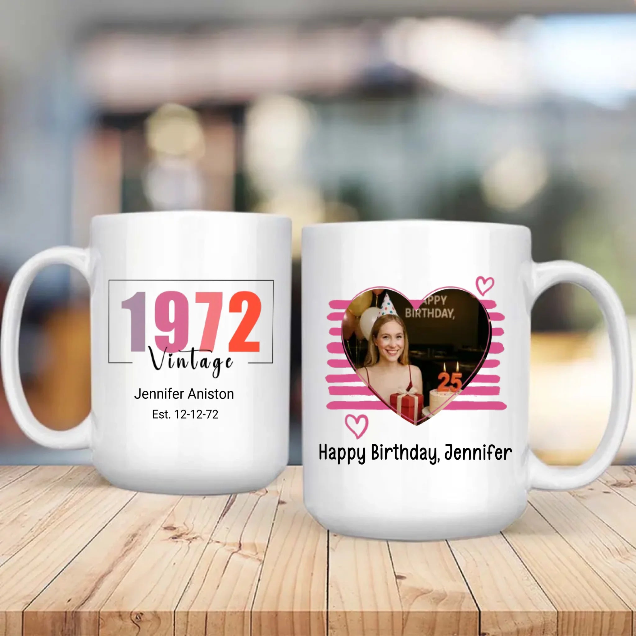 Vintage “Born in 1972” Mug – Personalized Retro Birthday Gift for All – 89Prints