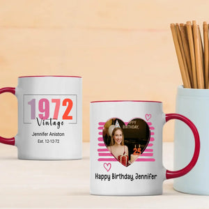 Vintage “Born in 1972” Mug – Personalized Retro Birthday Gift for All – 89Prints