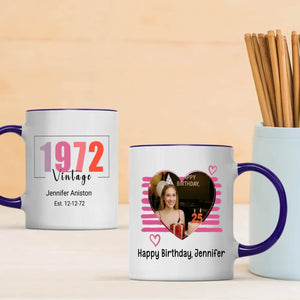 Vintage “Born in 1972” Mug – Personalized Retro Birthday Gift for All – 89Prints