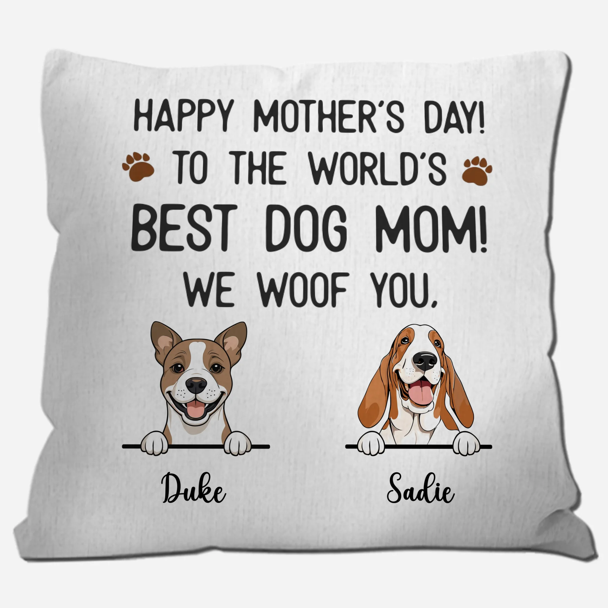 Dog Mom Pillow – Because Every Dog Deserves a Loving Mom - 89Prints