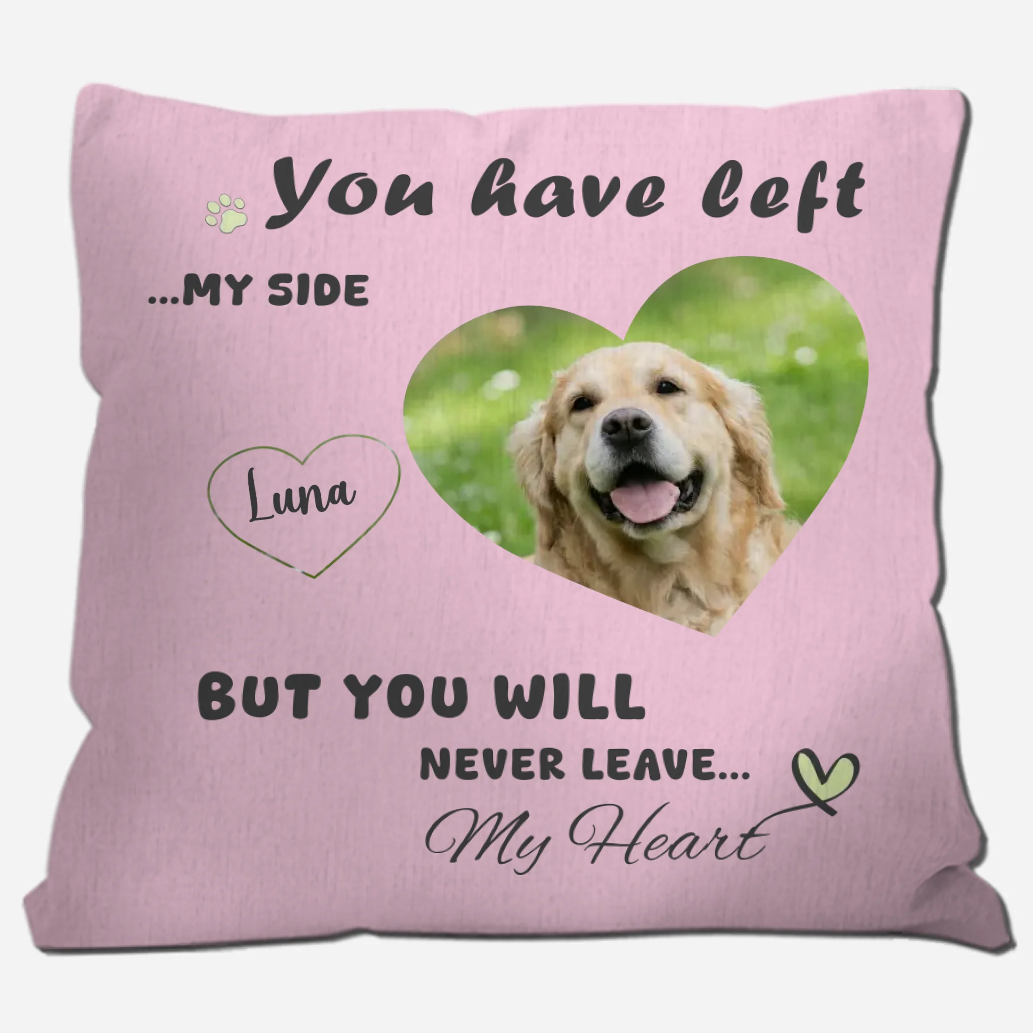 Gentle Dog Pillow Memorial – Print Your Dog’s Face - 89Prints