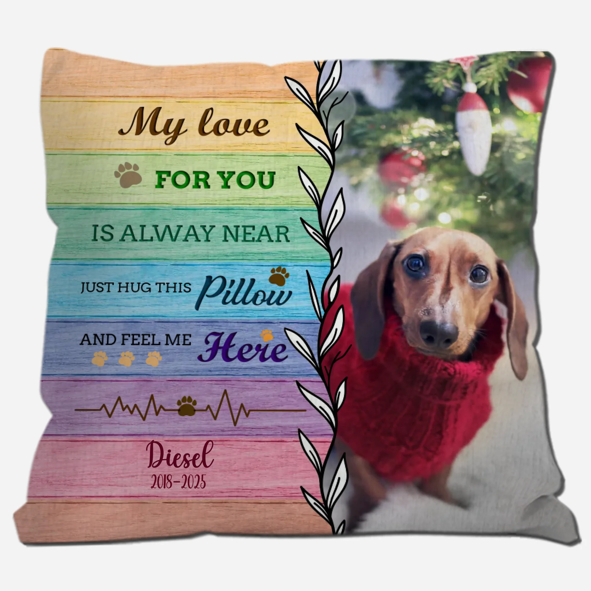 Cute Dog Pillow Custom – Personalized with Your Pet’s Face - 89Prints