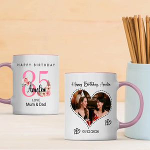 Radiant 85th – Personalized Mug for a Lifetime of Love - 89Prints