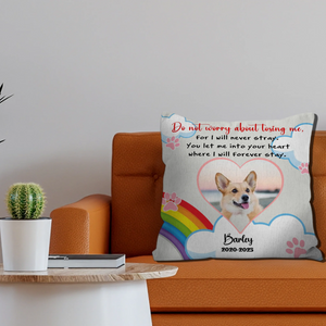 Personalized Pet Pillow Memorial - Do Not Worry About Losing Me Quote - 89Prints