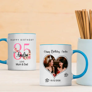 Radiant 85th – Personalized Mug for a Lifetime of Love - 89Prints