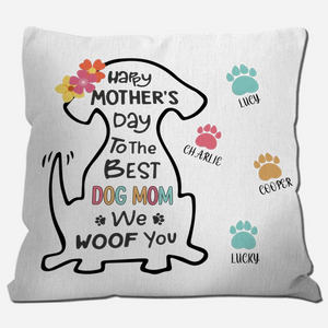 Personalized Dog Mom Pillow – Custom Mother’s Day Gift - 89Prints