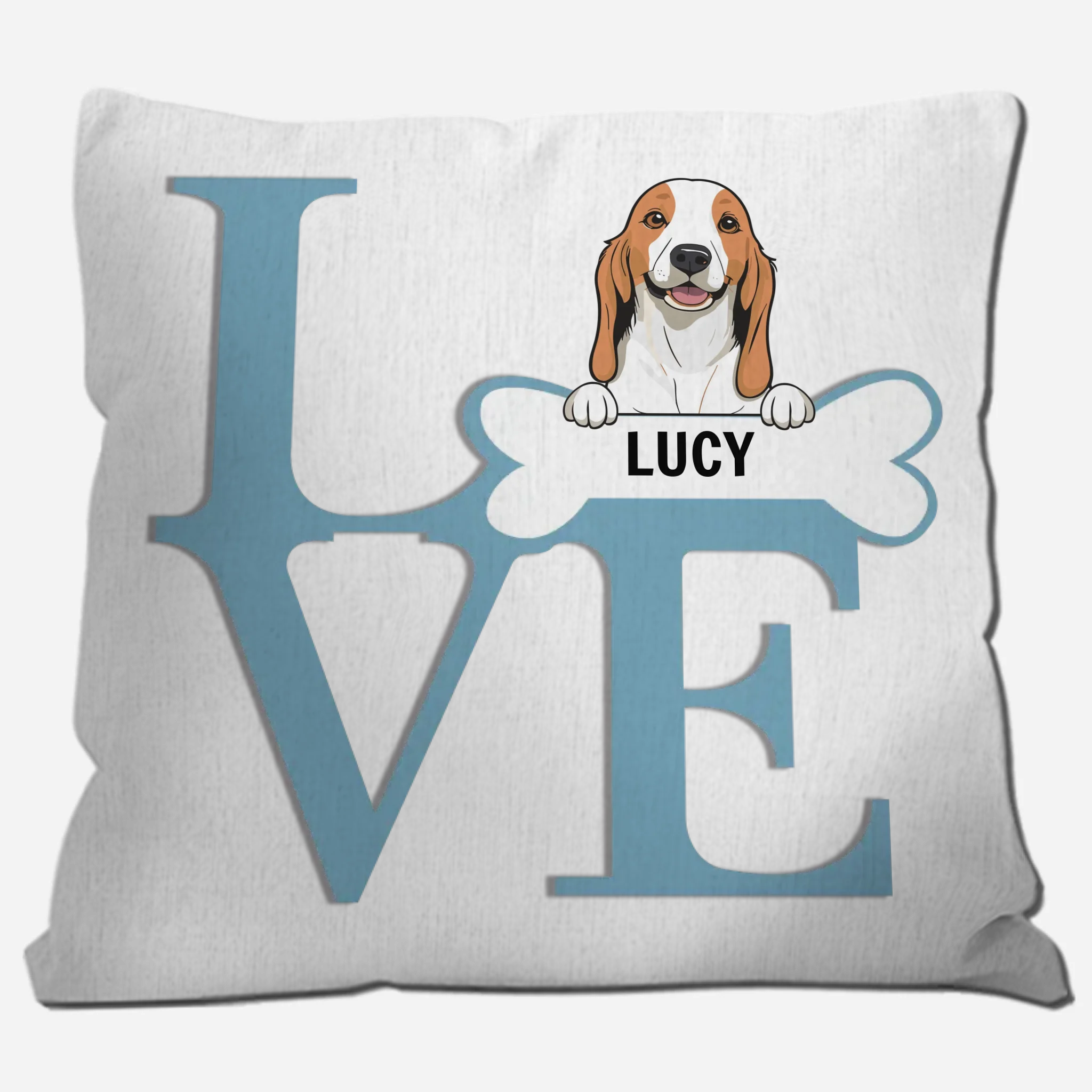 Cute Custom Dog Pillow – Personalized with Name Print - 89Prints