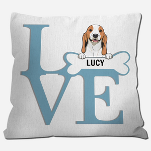 Cute Custom Dog Pillow – Personalized with Name Print - 89Prints