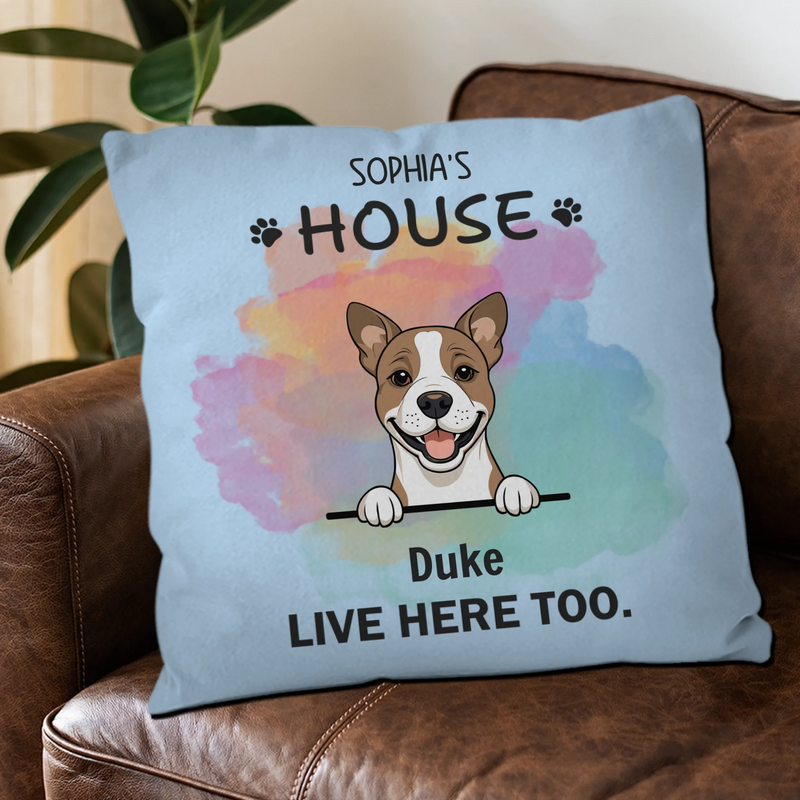 Custom Dog Pillow – Add Your Dog’s Name & Your Name – 89Prints