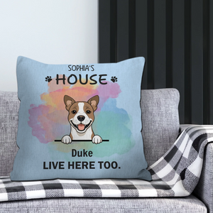 Custom Dog Pillow – Add Your Dog’s Name & Your Name – 89Prints