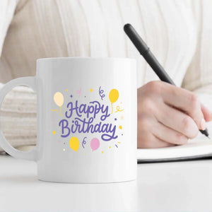 Mug Gift for Friend & Family – Personalised Happy Birthday Mugs –89Prints