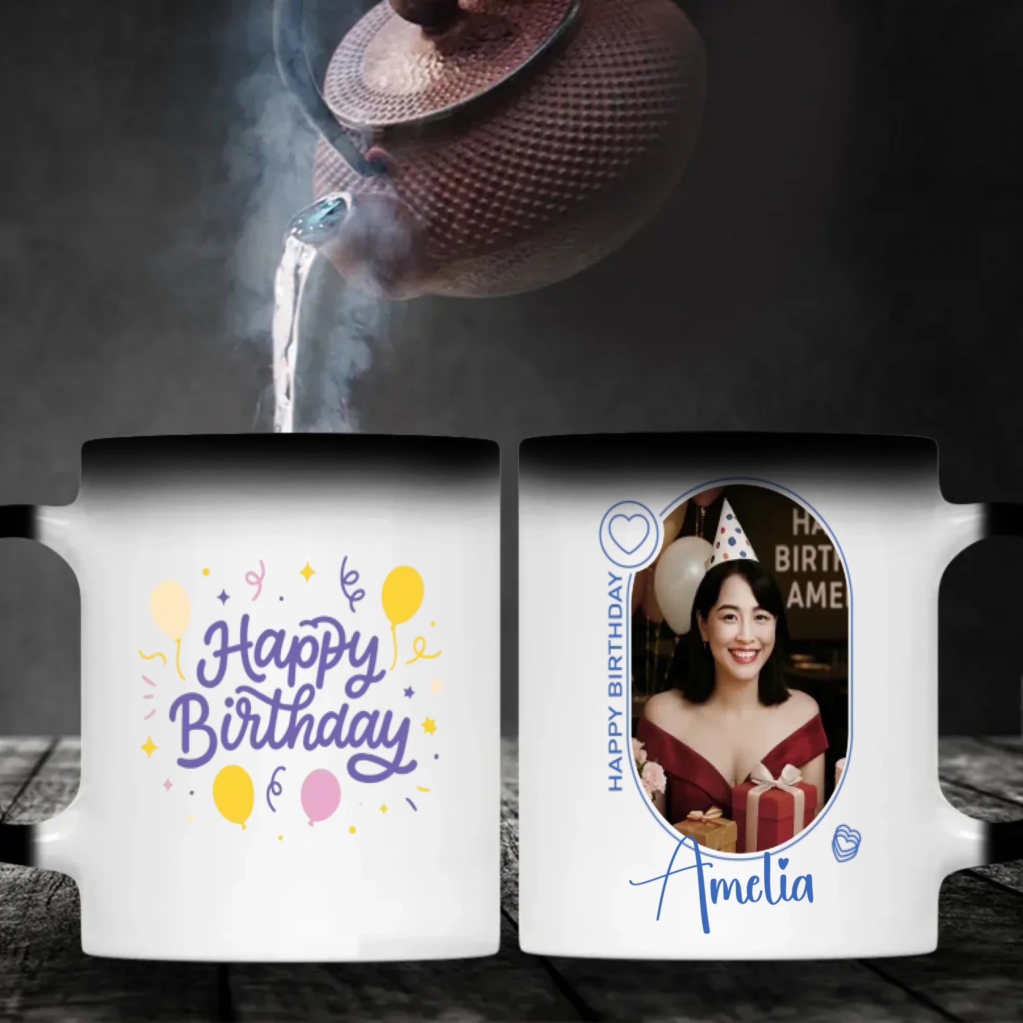 Mug Gift for Friend & Family – Personalised Happy Birthday Mugs –89Prints
