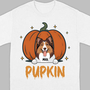 Personalized Dog Halloween T-Shirt | Custom Pet Name Tee - 89Prints