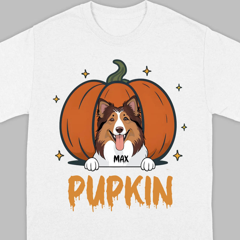 Personalized Dog Halloween T-Shirt | Custom Pet Name Tee - 89Prints